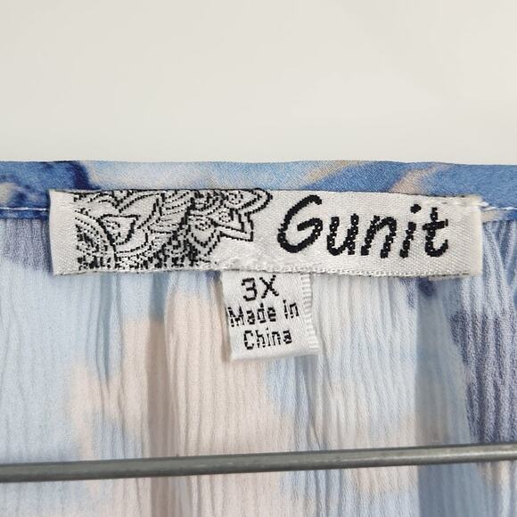 Gunit Floral Long Sleeve Top - Women's Plus Size 3X - Picture 3 of 5